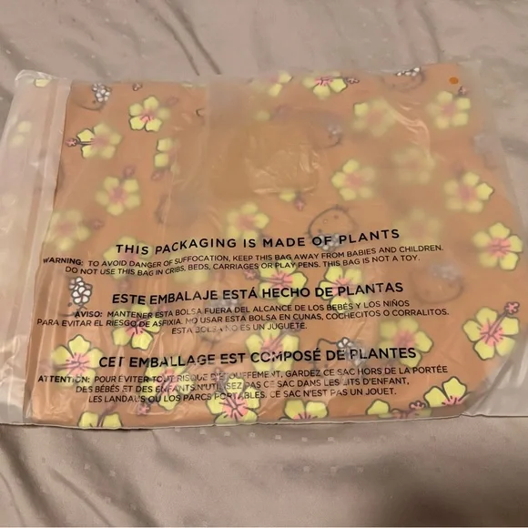 ALOHA COLLECTION SPECIAL EDITION HAWAII ONLY Hello Kitty Floral Tote Bag - Tan - Picture 5 of 6